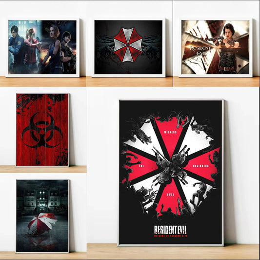 Posters Umbrella y zombies